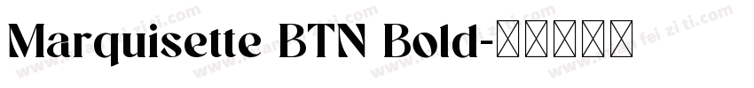 Marquisette BTN Bold字体转换